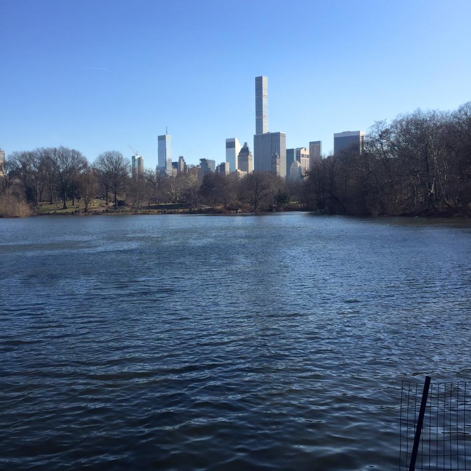 Running in Central Park in New York City