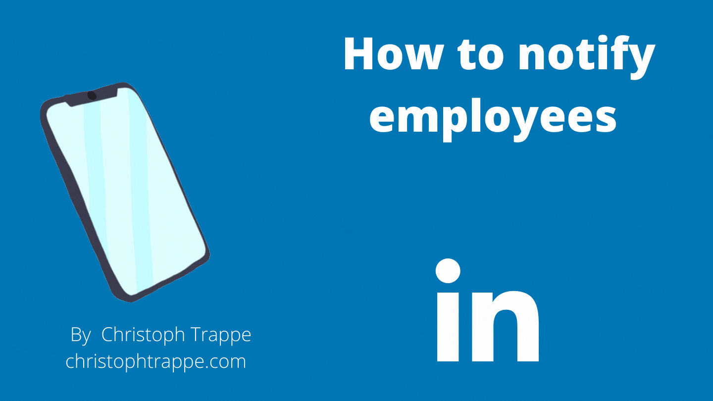 How to alert employees of new LinkedIn posts -