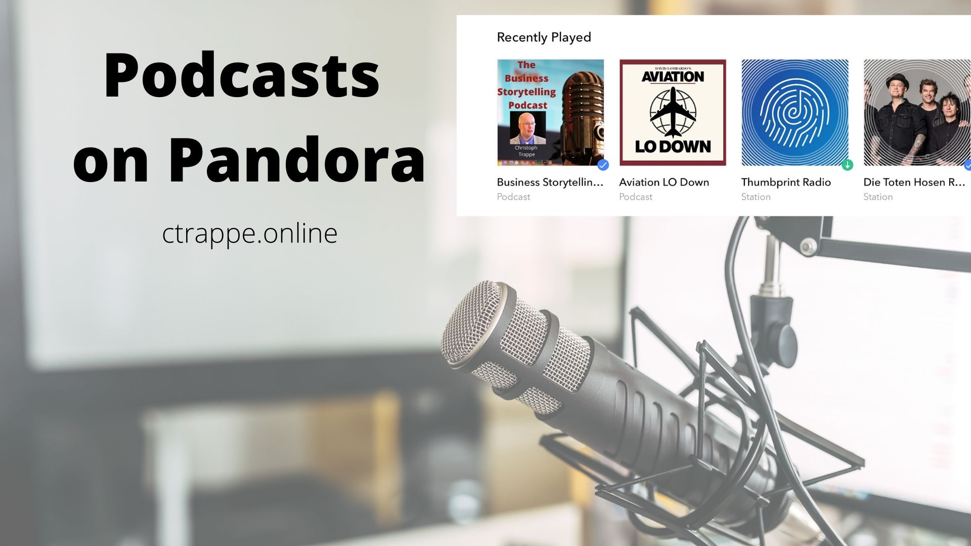 Podcasts on Pandora